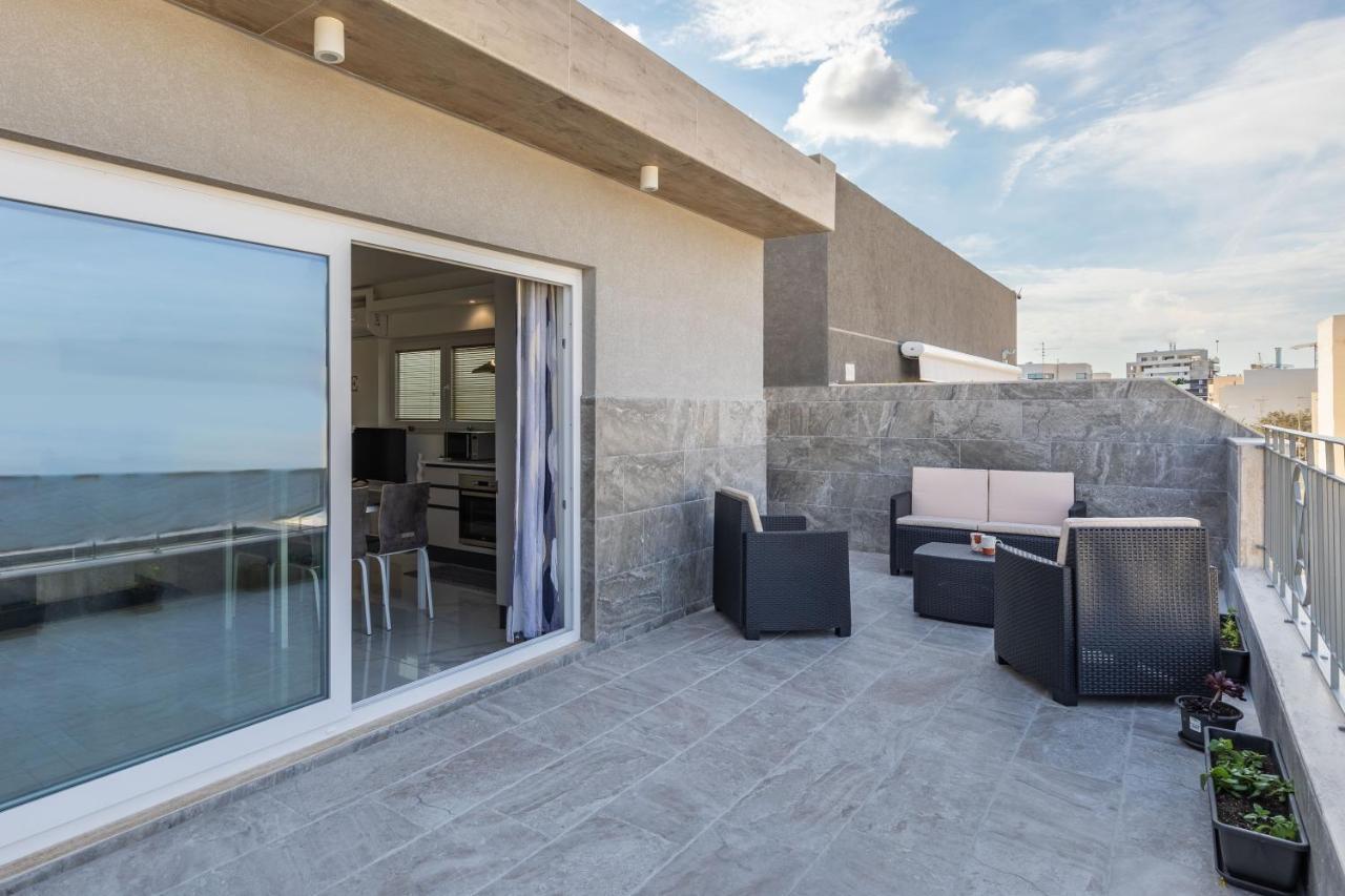 Terrace View-Stylish Two Bedrooms Fully Ac-Wifi Penthouse Мсида Экстерьер фото