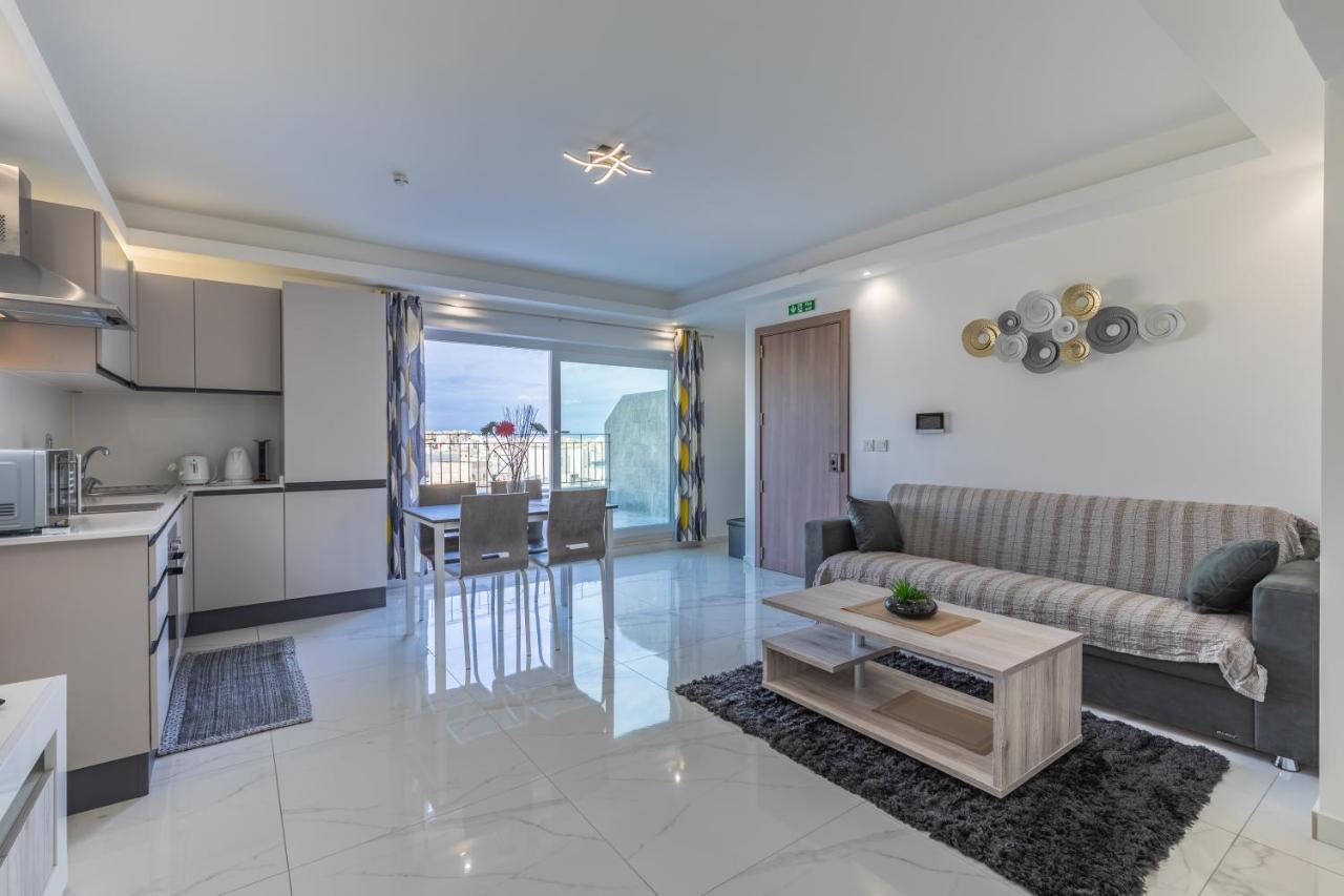 Terrace View-Stylish Two Bedrooms Fully Ac-Wifi Penthouse Мсида Экстерьер фото