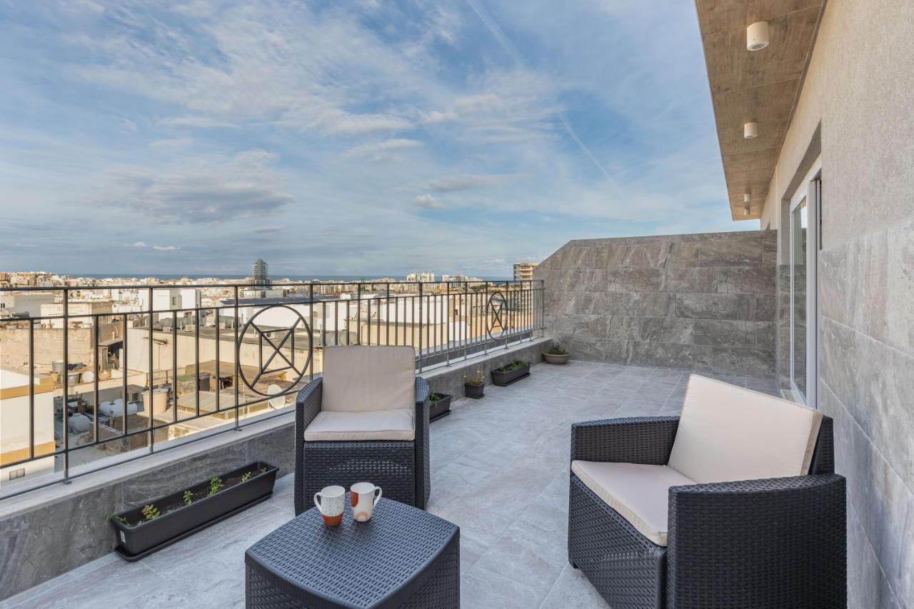 Terrace View-Stylish Two Bedrooms Fully Ac-Wifi Penthouse Мсида Экстерьер фото