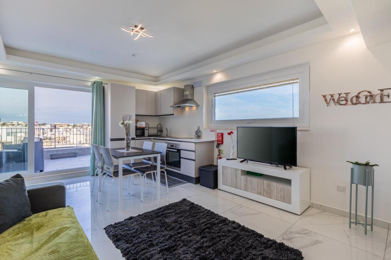 Terrace View-Stylish Two Bedrooms Fully Ac-Wifi Penthouse Мсида Экстерьер фото